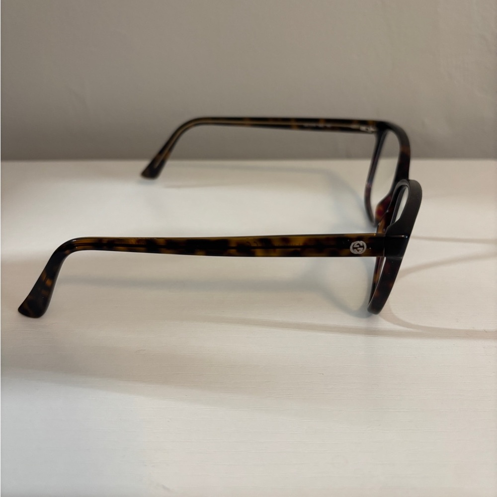 Gucci Blue Light Blocking Glasses Non Prescription Ready to Wear Tortoise Square - Picture 5 of 10